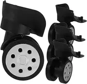 FUNNETOYU 4pcs Silent Swivel Caster Wheels for Luggage Suitcase Replacement Durable and Easy to Install for Travel and Hardshell Bags