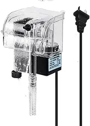 JOR Nano Electric Power Filter, Hang-on-Back Device, for 5-Gallon Small Fish Tanks and Below, 1 Piece per Pack