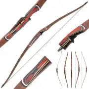 60'' Traditional Longbow 20-55lbs Takedown Triangle Bow Horsebow Archery Hunting