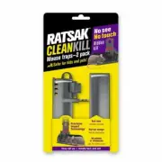 RATSAK Clean Kill Mouse Traps Pack of 2 No See No Touch