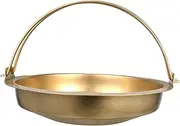 Cabilock Stainless Steel Sukiyaki Pot Hotpot Pot Outdoor Saucepan Outdoor Picnic Cookware Shabu Pan Picnic Cookware Japanese Frying Pan Stainless Steel Golden