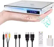 Mini DVD Player with Hifi Built-In Speakers, Region Free DVD Players for TV, HDM