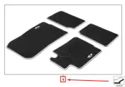 MINI COUNTRYMAN R60 Floor Mat Set 2240948 51472240948 NEW GENUINE