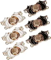 VILLFUL 6pcs Chinese Kitten Cardigan Clip Cape Cloak Shawl Collar Clip Retro Buckle for DIY Fashion