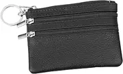 [FOYTOKI] Leather Wallet Keychain Purse for Women Credit Card Holder Small Change Wallet Stylish Accessory