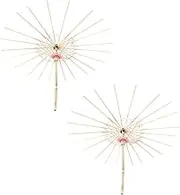 2Pcs Oiled Paper Umbrella Stands Decorative Umbrella Racks for Wedding and Home Decor Handmade Classical Style and Versatile Umbrella Holders for Themed Parties
