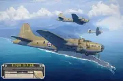 The Return to Pearl - Canvas Art B-17E Flying Fortress RELIC - 18" x 12"