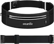 [smartlle] Running Belt Fanny Pack, Adjustable Waist Pack Reflective Fitness Workout Belt Fits with 3 Pouches for All Mobile Phones，Fitness Workout Belt in Running Jogging Hiking Cycling Climbing