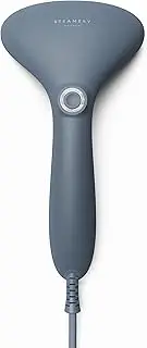 [STEAMERY] Handheld Clothes Steamer Cirrus 2, 1500W, UK Plug, Stainless Steel Mouthpiece, 25 Second Fast Heat Up, Garment Wrinkles Remover, Blue