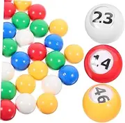 ERINGOGO 50pcs Ball Pong Balls Gumballs Bingo Game Car Bingo Game Vending Machine Gumball Mini Vending Machine Raffle Tickets Tiddlywinks Party Activity Props Pp