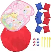 KOMBIUDA Bean Bag Toss Game Toy for Boys and Girls Outdoor Games for Boys and Girls Improve Hand-Eye Coordination Sportsmanship