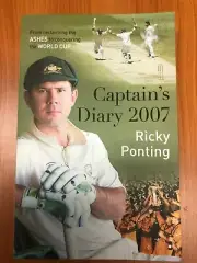 RICKY PONTING HAND SIGNED CAPTAINS DIARY BOOK ASHES WORLD CUP - BRADMAN WARNE