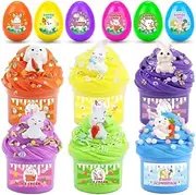 DIY Slime Toy Kit Gifts for Kids with Butter Slime and Charms Festival Party Favor Prize Classroom Rewards for Teens Girls Boys （6PCS）