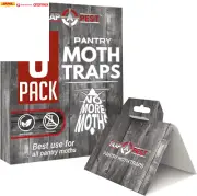 8 Pack Pantry Moth Traps- Safe and Effective for Food and Cupboard- Glue Traps w