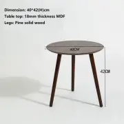 Formwell Nesting Side Table, Sofa End Tables, Nightstand, Bedside Wood Table Sma