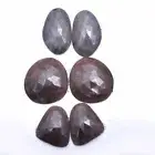 89.00 Cts Natural Sapphire & Ruby Checker Cut Untreated 3 Pairs Loose Gemstones