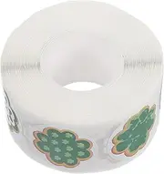 Veemoon 1 Roll Patrick Day Shamrock Self Adhesive Sticker Roll for Envelope Sealing Party Favors and Present Wrapping Versatile Decorative Labels for Festive Celebrations