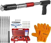 [BAUSATZ] Concrete Nail Gun Cement Nail Gun Ramset Concrete Nail Gun Battery Roof Nail Gun Air Nail Gun Battery Nail Gun Manual Steel Nails Gun Tools with 20 Nail Gun Nails Red