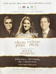ELTON JOHN CELINE DION JERRY SEINFELD HEART BENEFIT CAESARS PALACE VEGAS '06 AD
