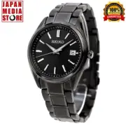 Seiko Selection SBTM343 Total Black Solar Radio Sapphire Titanium Men Watch NEW