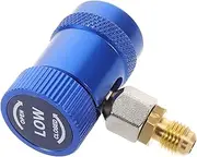 Universal R1234yf Adapters Ac Hose Fittings Quick Coupler Set for High/low Pressure Automotive Blue Low Pressure