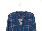 NEW Torrid Women's Lenny Button Front Top Plus Size 1X Teal Popover 16811781