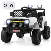 Babyjoy Electric Kids Ride on Truck 12V Battery Powered Toy Car w/Remote Control Toddler Electric Vehicle White