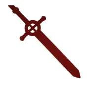 Child Size 17" Finn Demon Blood Sword | Handmade Wooden Adventure Time Cosplay