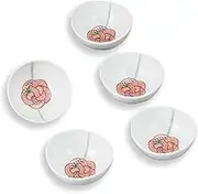 Kutani Yaki Wataya 4 Small Bowl Set Mizuhiki AP7-0312