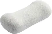 Folpus Cervical Pillow, Memory Foam Pillow, Soft Comfortable Camping Pillow, Neck Pillow, Light Gray