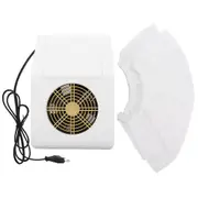 40W Nail Dust Collector Nail Art Suction Machine Vacuum Cleaner Manicure Tool White