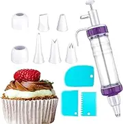 Cake Decorating Kit, Cake Cream Decorating Tool Icing Nozzles, Cake Icing Tool, Stainless Steel Tips, Baking Supplies, Piping Bags, Fondant Decorating Tool, Food Grade for Wedding Birthday Cakes