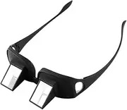 Lazy Readers Glasses, Bed Prism Spectacles Horizontal Mirror Lazy Glasses Lazy Eye Glasses for Laying Down Reading, Watch TV, Play Phone Games in Bed