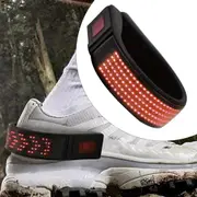 Red LED Clip Shoe Lights Night Safety For Outdoor Running Walking Cycling 2 Pack