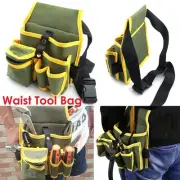 Electrician Tool Bag Waist Pocket Belt Pouch Canvas Hardware Toolkit Holder Bag