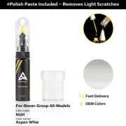 Touch Up Paint For Rover Group All Models NUH Aspen Whie With Polish Paste