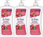 3x St. Ives Repairing Body Lotion Cranberry Seed + Grape Seed Oil 600ml / 21oz