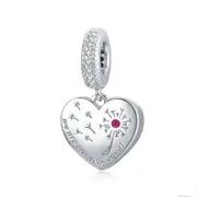 Silver plating Dandelion Pendant Charm for Bracelet or Necklace Jewelry