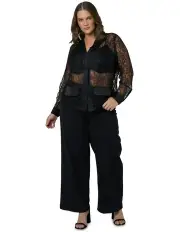 [Sunday in the City] Astra Nova Lace Shirt in Black