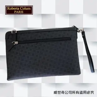 【Roberta Colum】諾貝達百貨專櫃手拿包 側背包 商務包(8911黑色)