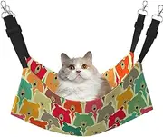 EdWal Colorful Bears print Soft Sleeping Hammock Cat Hammock for Cage Hanging,Pet Hammock Bed Adjustable for Small Animals