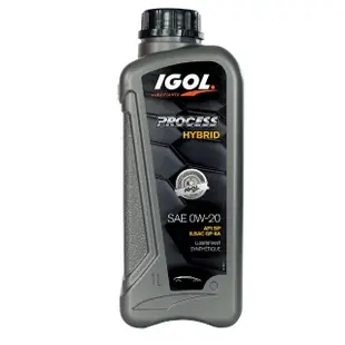 【IGOL法國原裝進口機油】PROCESS HYBRID 0W-20 100%全合成 四輪汽車 油電車 引擎機油(整箱1LX12入)