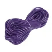 Faux Leather Cord Round Leather String, 3mm x 10m, Dark Purple