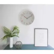 Vogue 12 in. Gray & Rose Gold Wall Clock, Silent, Modern Design
