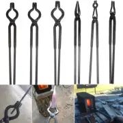 6Pcs Beginner Blacksmith Tongs Set Knife Making Tongs Anvil Forge Tongs Tool Kit