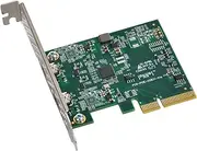 Sonnet Technologies USB3C-2PM-E Adaptor Card Silver/Green
