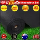 Instahut UV Sun Shade Cloth Shadecloth Sail Roll Mesh Outdoor 1.83x50m Black New