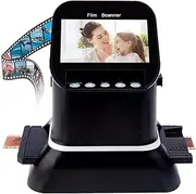 Film Slide Scanner, High Resolution 22MP Negative Film Scanner, Convert 35mm, 135,126,127 Negative & Slides to Digital JPEG, Supports Image Preview, Playback, and Editing Functions
