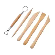 Pottery Tools Kit, Polymer Clay Sculpting , Ceramic Pottery Clay, Wooden Handles