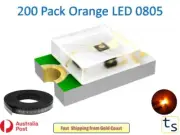 0805 SMD 200pcs Orange LED Light Emitting Diodes prototype Raspberry Pi